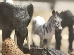 Wild Animal Figures Lot X8 Safari & MOJO 1997-23 Giraffe, Elephant, Gator
