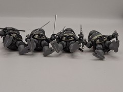 NECA TMNT Herocross “TMNT 4 pack” Gray Edition 2016 – loose, complete