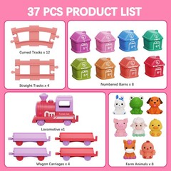 Train Set Toddlers for 1-3 Learning for Ages 1 2 3,Montessori Learning Matchi…