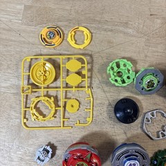 Electronic Beyblade Hasbro Lot Of 8 Plus Accessories
