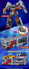 Metal Cardbot W Savannard Transformation Robot Car Carrier Truck Toy Korea SAMG
