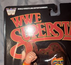 WWE LJN Superstars ULTIMATE WARRIOR Chase BLACK CARD Rare Figure New on Card