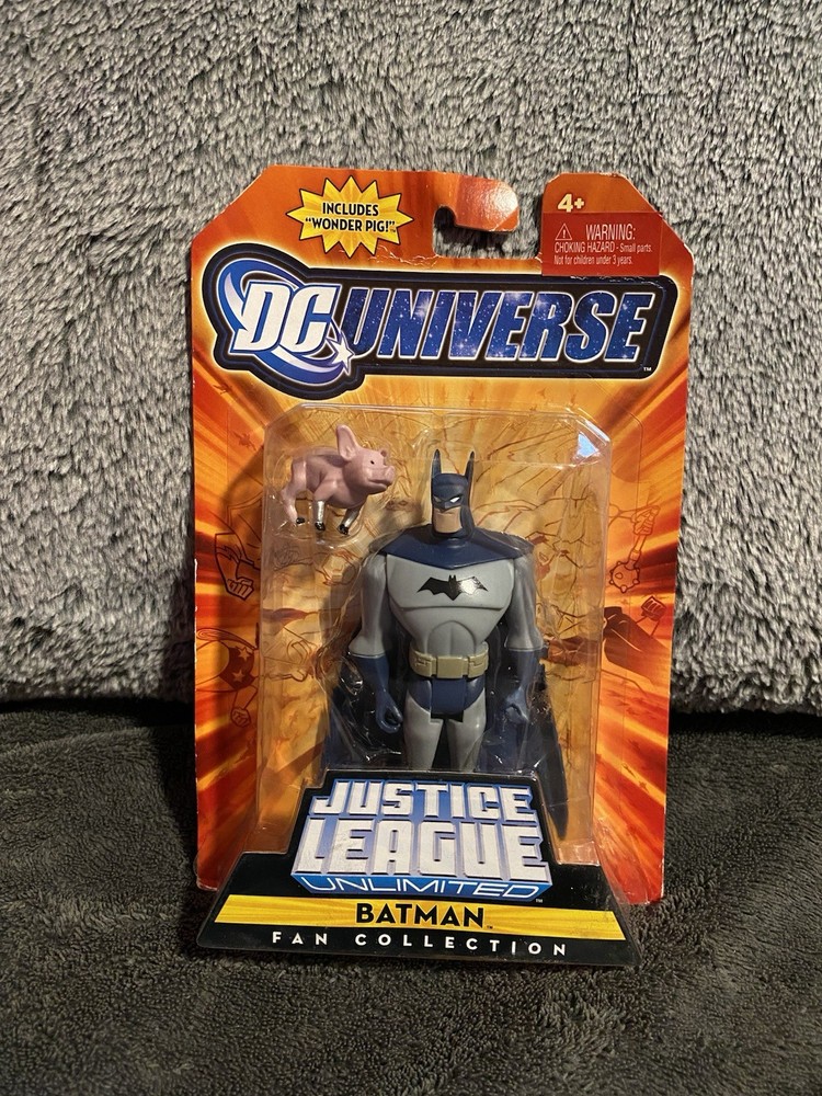 Justice League Unlimited Batman & Wonder Pig Figure New DC Universe