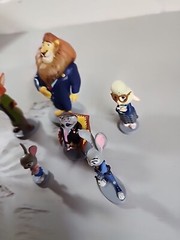 Disney Zootopia Lot of 6 Cake Topper Toy Figures Zootropolis Judy Nick Mayor