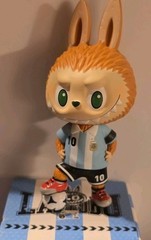 Pop Mart Labubu x Argentina AFA Lionel Messi Kick Off Figure Retired 2021 w/ Box