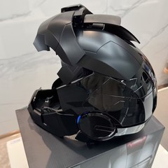 1:1 Iron Man Mk5 Black Helmet Wearable Voice-control Open&close Cosplay Boxed