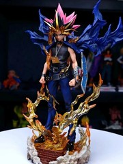 Yu-Gi-Oh Atem Yami Yugi Muto Dark Magician 28cm Figure Statue With Box