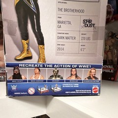 (V RARE)Mattel WWE Elite Collection Stardust Wrestling ActionFigureBoxed x2 belt