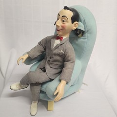 Pee Wee Herman And Chairy Stuffed Dolls Makes Sounds Eyes Move Vintage