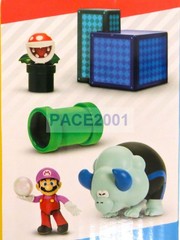 Jakks 2.5 Inch Super Mario Wonder Diorama Play Set (New Figs BubbleMario Bulrush