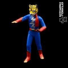 Yujin 2001 P-Pro Collection – Tetsujin Tiger Seven – HG Gashapon Tokusatsu 3.5in