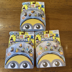 LOT OF 3 Despicable Me Mineez New in Package Minions Illumination (M3)