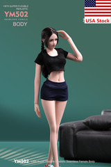 YM502 1/6 Female Normal Skin Body Large Breast Thin Waist 12″Figure w/ Details