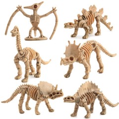 12 pcs Lot Unique Dinosaur Fossils Skeleton Figures Jurassic Park Dino Toy Model