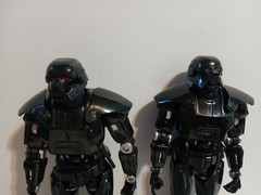 Star Wars Black Series Mandalorian Lot of 2 Dark Troopers 6″ inch action figures