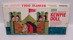 Kewpie Doll Board Game Parker Brothers Vintage 1963 missing shells