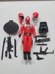 Gi Joe Black Major Snake Eyes Cobra Invasor Crimson Guard Trooper See Pics
