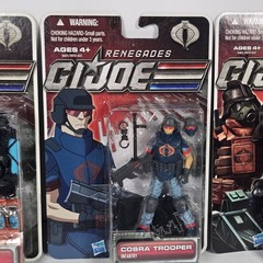 4 G.I. Joe 30th Anniversary Figure Lot Hasbro New Techno Hazard Viper Iron Cobra
