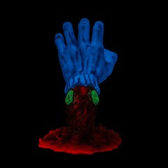 Santa Cruz Skateboards Screaming Hand 9″ Glow-in-the-Dark Vinyl Art Toy Figure