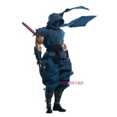 1/12 Custom Wired Blue/Red Outfit for Kaiyodo Ryu Hayabusa Action Figure Body