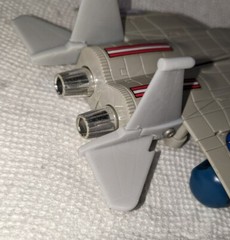 1985 SUPER GOBOTS TONKA LEADER ONE JET AIRCRAFT TAIL FIN Repair Parts SET