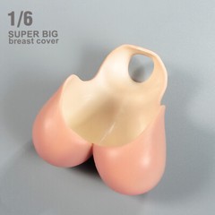 1/6 Female Suntan Huge Breast Kits Cover Model Fit 12” PH TBL Figure Body Doll