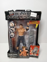 NEW WWE Deluxe Aggression John Cena Figure Series 5 with Chair 2006 Jakks