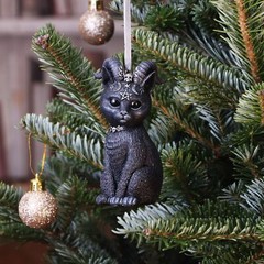Nemesis Now Cult Cuties Pawzuph Hanging Ornament 10cm, Resin, Black, Scarily …