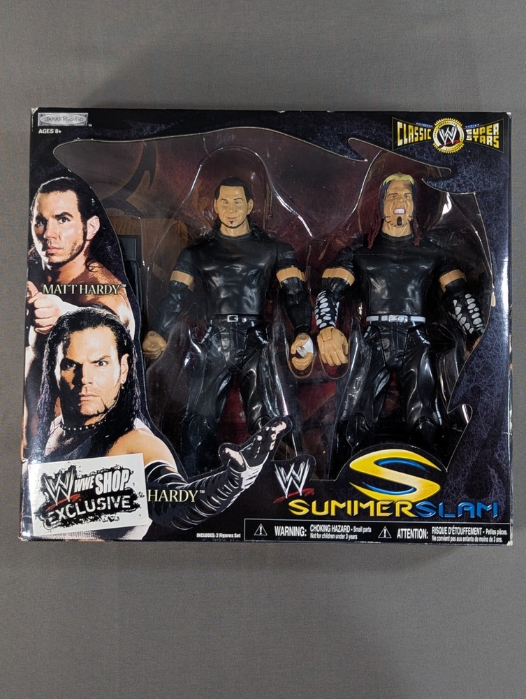 WWE Shop Exclusive Summer Slam Classic Superstars Matt Hardy Jeff Hardy Figures