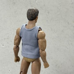 SU-RG-TBTK-GR: 1/12 scale Grey tank top for 6″ medium to slim body