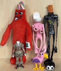 Lot Horror & Gaming Pop Culture Toys Figures FNAF Poppy Playtime Piggy Freddy