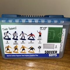 Kaskey Kids Soccer Guys Complete Set Two Teams 23 Figures New pieces Broken Lid