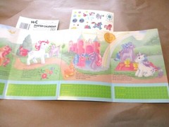 My Little Pony 1984 Hasbro Hi-C Promo Advertising Poster Calendar W/Stickers