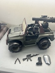 VINTAGE 1993 ACTION MAN 4X4 JEEP RHINO XT-71 Snake Eyes Xtra