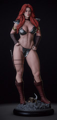 Red Sonja 3d Figure Statue 25cm Professional Painted