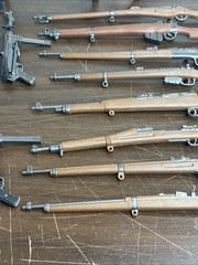 1/6 Scale Gun Model 12In Figures AR Rifle Wood Grain GI Joe 21st Century Soldier