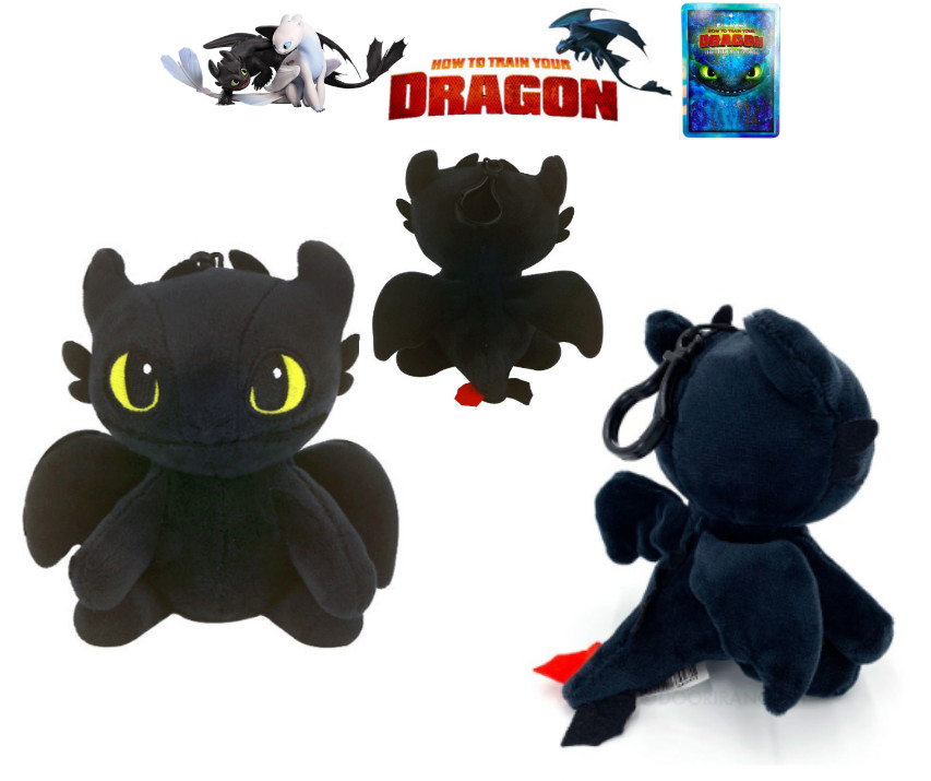HOW to TRAIN YOUR DRAGON Plush SITTING Keyring Bag Charm Clip 13Hcm Dream Works