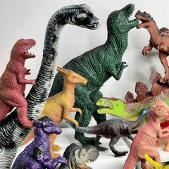 Dinosaur Action Figures Lot Jurassic Bundle Collection Toy Set Junk Drawer VTG.