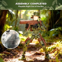 T13 Action Figure (Dummy 13 / Titan 13), Jungle Soldier – 3D Printed Poseable…