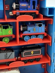 Vintage 2000s Thomas The Tank Engine Carry Case With 19 Di Cast/ Metal Trains