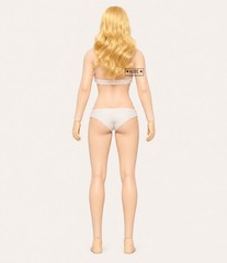 Custom PHICEN 1/6 Blonde Hair Pale Female L Bust Seamless Curvy Figure TBLeague