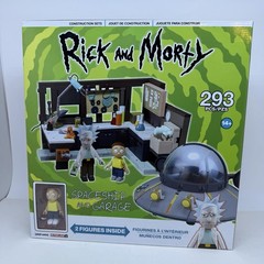 Rick and Morty Spaceship & Garage Construction Set, 293 Pieces, Ages 14+