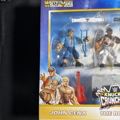 WWE Knuckle Crunchers Action Figures Mattel 3-pack WrestleMania Cena Rock Cody