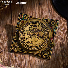 Official League of Legends Arcane Jinx Record Metal Badge Rotatable Souvenir
