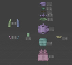 B9 Robot Lost in Space 3D Print 3.5 Feet Tall – Multiple Parts – 24in Available