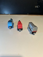 Lot Of 3: 1998 Learning Curve Britt Allcroft Wooden Railway Thomas Train Set