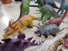 Vintage Lot Imperial Larami Hong Kong China Large Dinosaurs Toys 1985- 2000