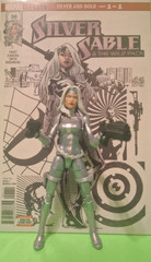 Marvel Legends SILVER SABLE from KINGPIN BAF WAVE + GREAT COMIC SILVER SABLE #36