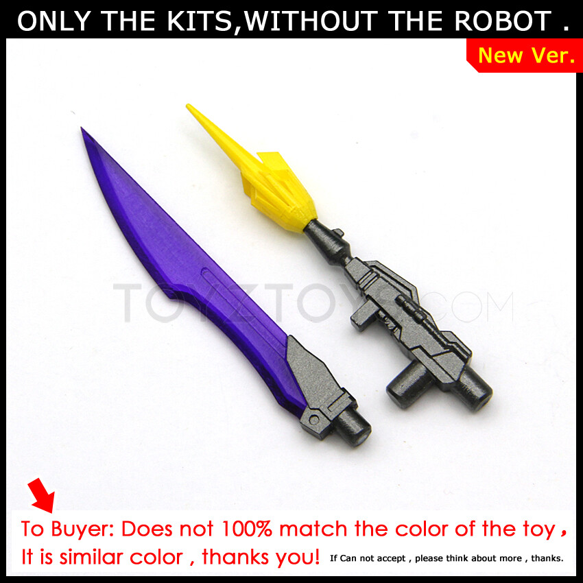 Color Knife and Gun Upgrade For Legacy Evolution DELUXE Shadow Striker -Choose