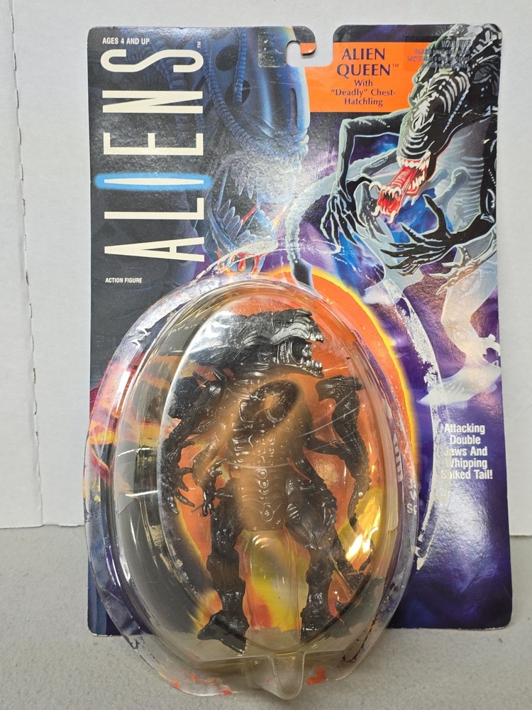 ALIENS Movie Queen With Deadly Chest-Hatchling (1992) Kenner Figure New Off Card